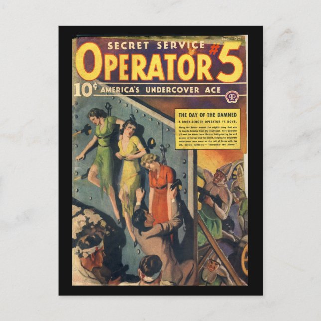 Secret Service Operator 5 - Sep-Oct 1938a_Pulp Art Vykort (Framsida)