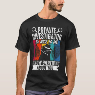 Secret Spy Private Öga Crimescene Investigator Pri T Shirt