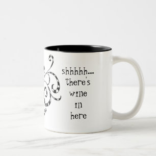 Secret Vin Funny Mug Två-Tonad Mugg
