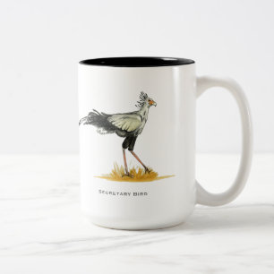 Secretary Bird Two-Tone Coffee Mugg