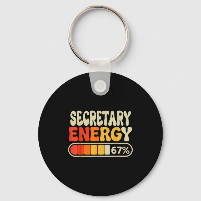 Secretary Energy 67 Percent Funny Job Title Humor  Nyckelring (Framsida)