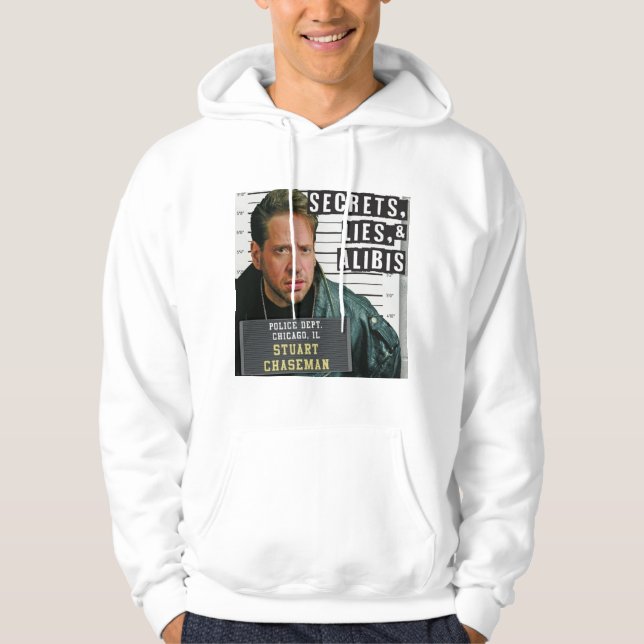 Secrets Ligger och Alibis Hoodie (Framsida)