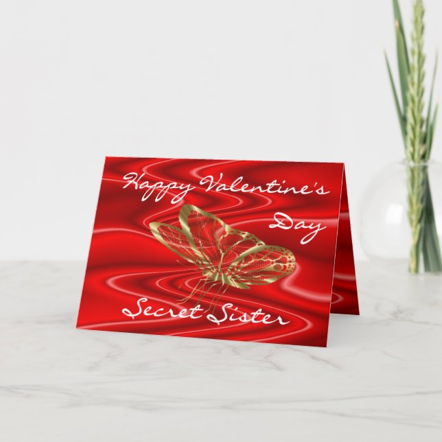 SecretSisValentine-skräddarsy något tillfälle Helgkort (Framsida)