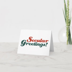 Secular Hälsning Helgkort