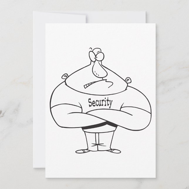 Security Bouncer Inbjudningar (Skapare uppladdad)