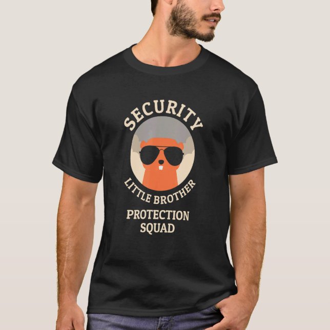 Security Brother Protection Squad Team Big Brother T Shirt (Framsida)