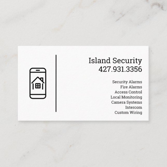 Security Company Visitkort (Framsida)