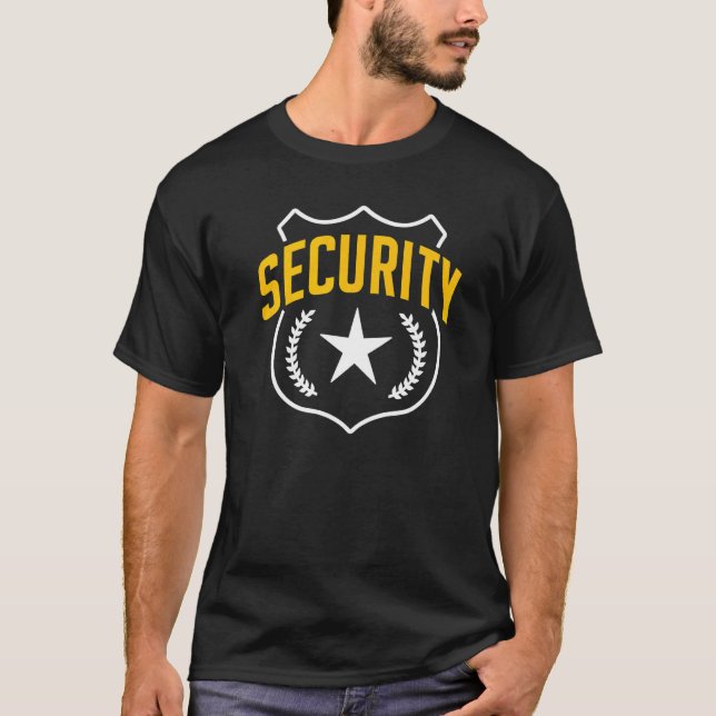 Security Guard Doorman Bouncer-jobb T Shirt (Framsida)