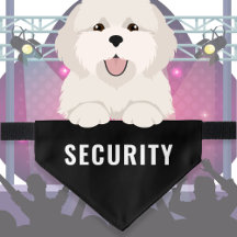 SECURITY Hund Bandana Celebrity Halloween Costume