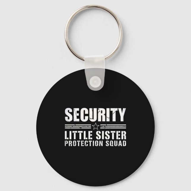 Security little sister protection squad big brothe nyckelring (Framsida)