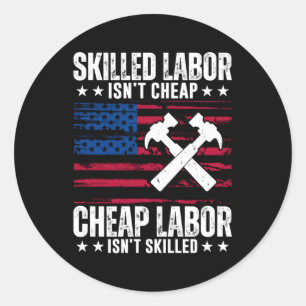 Sed Labour Isnt Billigt Lycklig Labour Day Runt Klistermärke