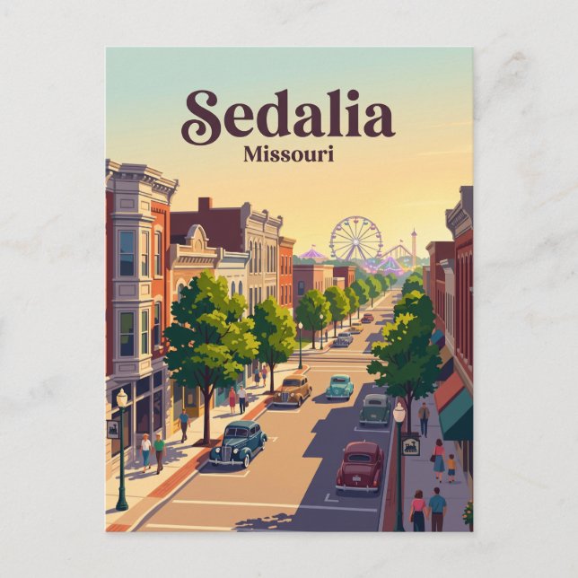 Sedalia, Missouri Vykort (Framsida)