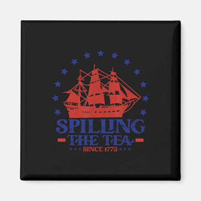 Sedan 1773 har Teache spruckit i juli Magnet (Framsidan)