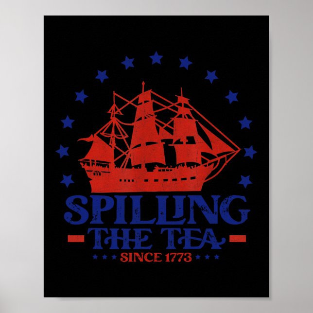 Sedan 1773 har Teache spruckit i juli Poster (Framsidan)