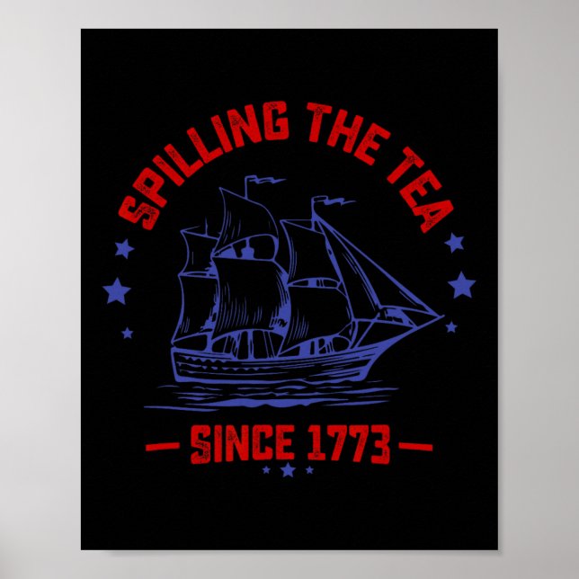 Sedan 1773 har Teache spruckit i juli Poster (Framsidan)