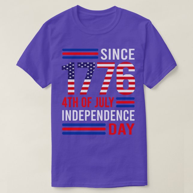 Sedan 1776, fjärde juli i Independence day T Shirt (Design framsida)