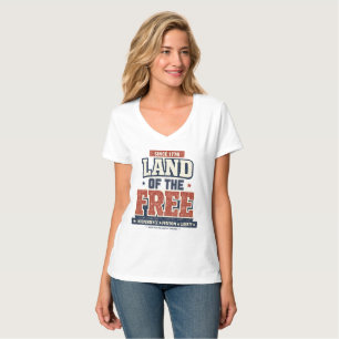 Sedan 1776 Land av de fria Patriotiska USA Kvinnor T Shirt