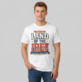 Sedan 1776 Land av de fria Patriotiska USA Mäns T Shirt