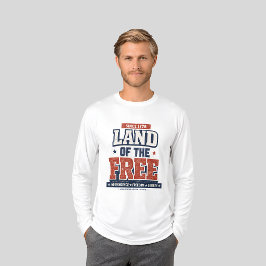 Sedan 1776 Land of The Free Patriotiskt USA Herr T Shirt