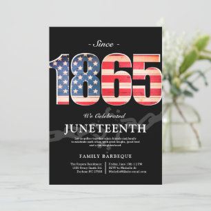 Sedan 1865 Juneteenth-frihetsdag-inbjudan Inbjudningar