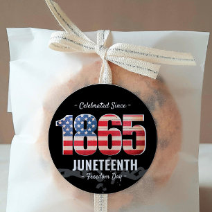 Sedan 1865 Junttonde frihetsdagen Runt Klistermärke