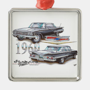 Sedan 1960 för Chevy Impalasportar Julgransprydnad Metall