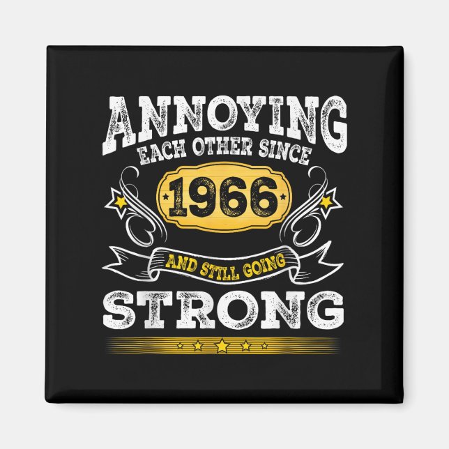 Sedan 1966 Bröllop-årsdagen Magnet (Framsidan)