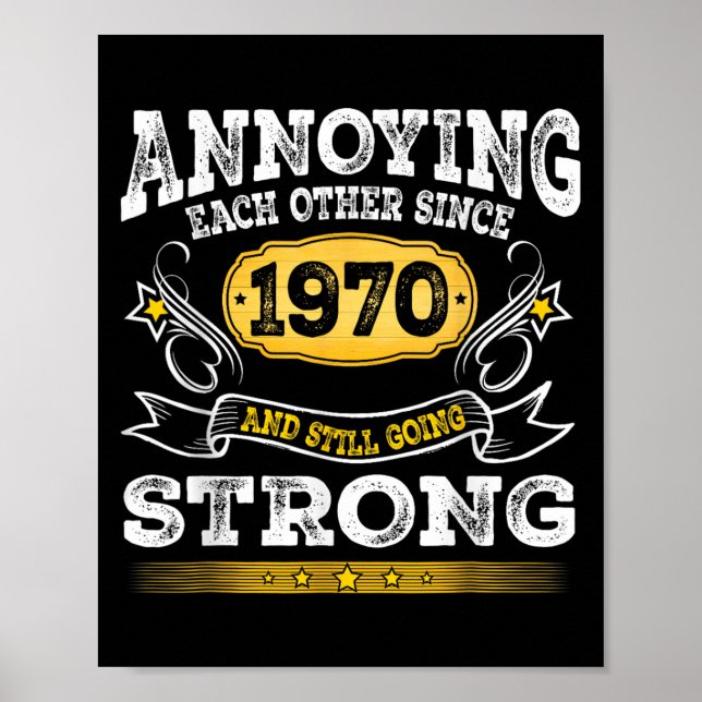Sedan 1970 på årsdagen av Bröllop Poster (Framsidan)