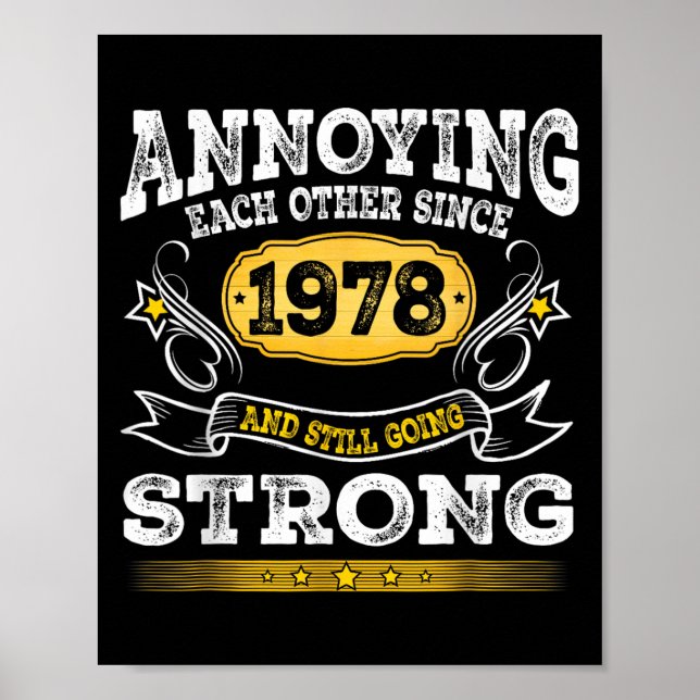 Sedan 1978 på Bröllop-årsdagen Poster (Framsidan)