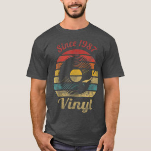 Sedan 1987 har Vinyl Retro Record Vintage Music 28 T Shirt