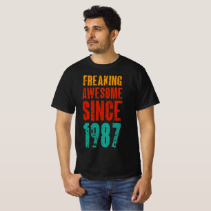 Sedan 1987 Retro Vintage Födelsedag T Shirt