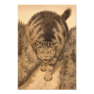 Sedan gick Tabby Far och Farther than Far Fototryck