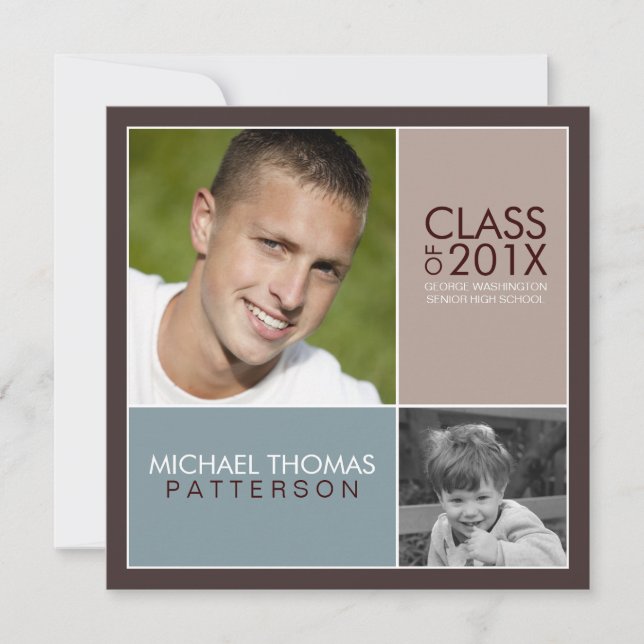 Sedan Modern inbjudan till blockStudentfest (Framsida)