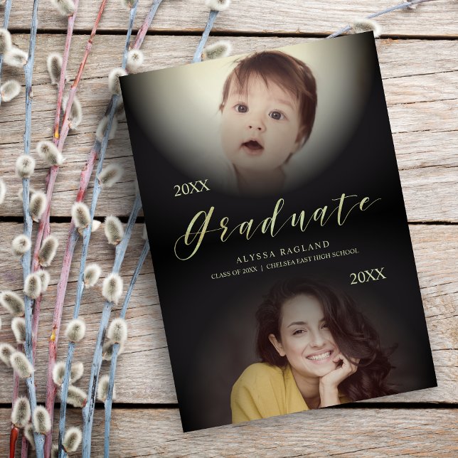 Sedan & Now Modern Photo Student-meddelande (Skapare uppladdad)