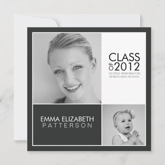 Sedan nu inbjudan till svartvitt Studentfest (Framsida)