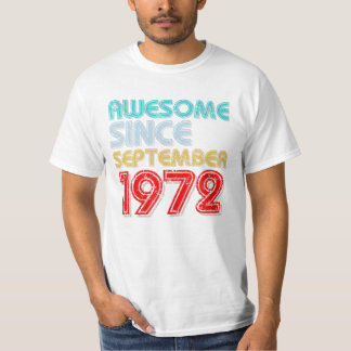 Sedan september 1972 t shirt