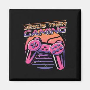Sedan spelspelspelaren Christian Boys Video Game C Magnet