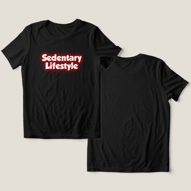 SEDANTÄR LIFESTYLE Speciell Anpassade AVSLAPPNAD T Shirt (Design fram och bak)