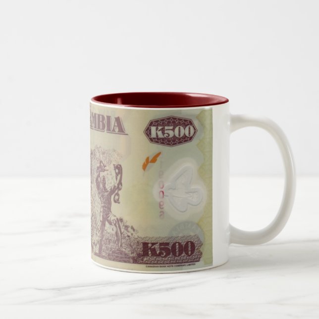 Sedel av Zambia Två-Tonad Mugg (Höger)