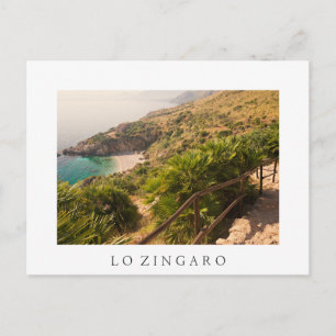 Sederad strand i Lo Zingaro, Sicilien Vykort