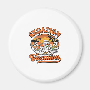 Sederings Semester Retro Tandläkarhumor T-Shirt De Magnet