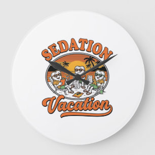 Sederings Semester Retro Tandläkarhumor T-Shirt De Stor Klocka