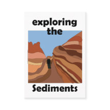 Sedimentär Bergartsutforskande Sediment Vandring