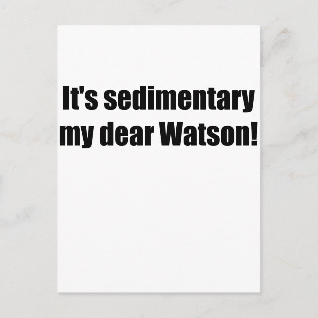 sedimentarysvart vykort (Framsida)