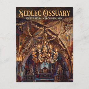 Sedlec-bennedoms kyrka Tjeckien Vykort