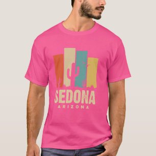 Sedona Arizona AZ Cactus Desert Mountains Souvenir T Shirt