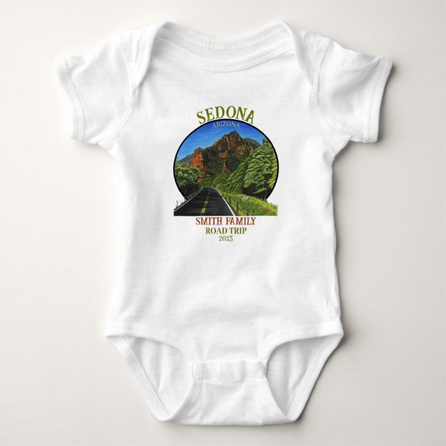 Sedona Arizona Baby Bodykosta T Shirt (Framsida)