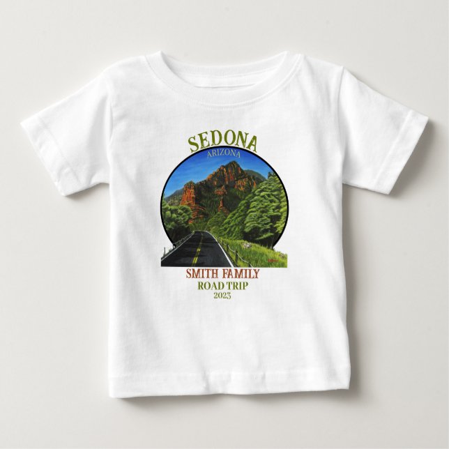 Sedona Arizona Baby T-Shirt (Framsida)