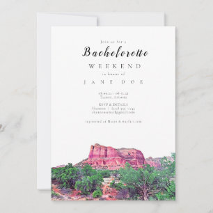 Sedona Arizona Bachelorette-partiets inbjudan