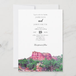 Sedona Arizona bröllopsinbjudan Inbjudningar